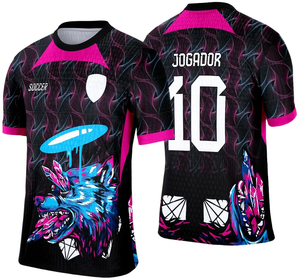 Arte Vetor Camisa de Interclasse 2025: Lobo Modelo 02