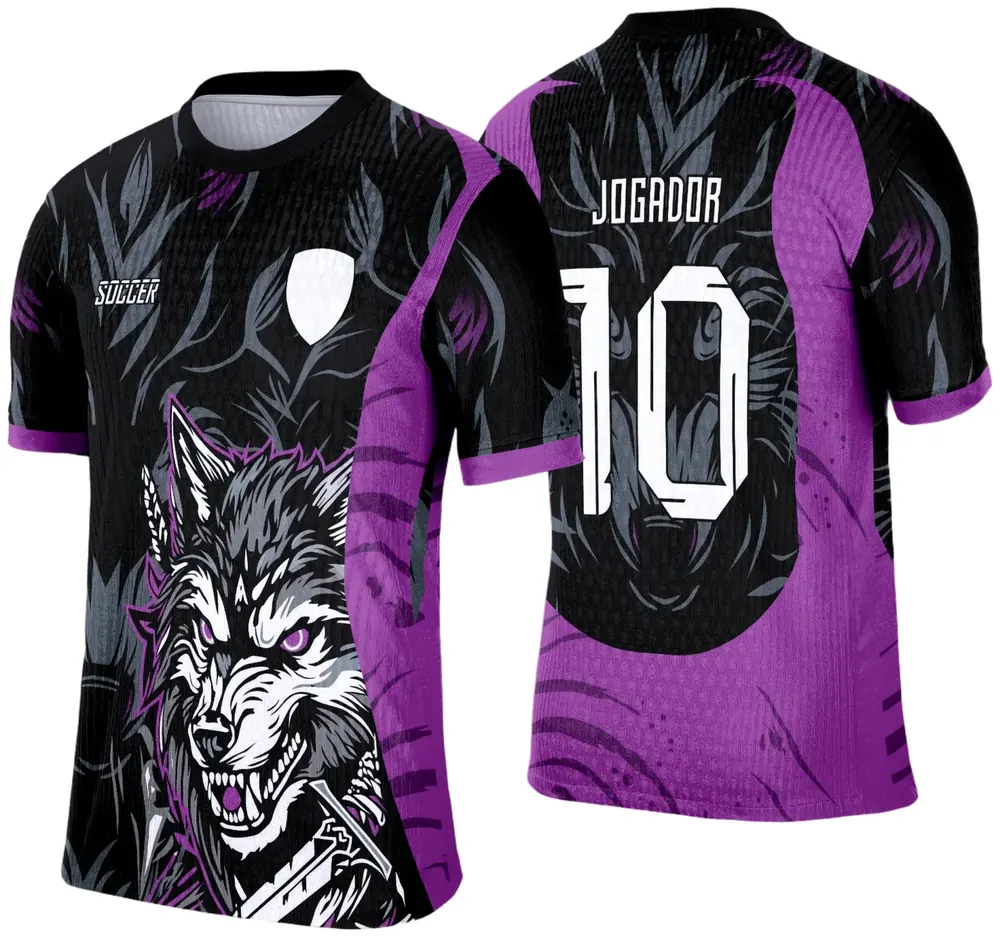 Arte Vetor Camisa de Interclasse Escolar 2025: LOBO