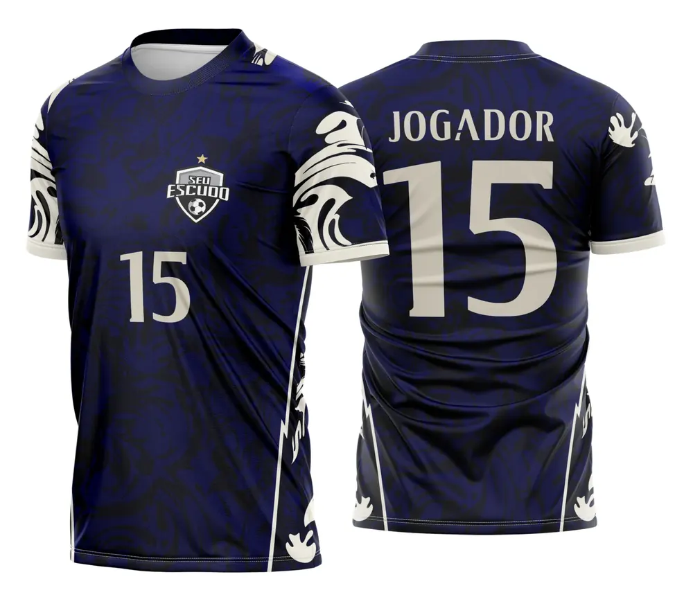Camisa de Interclasse Futebol Padrão Liquido Azul