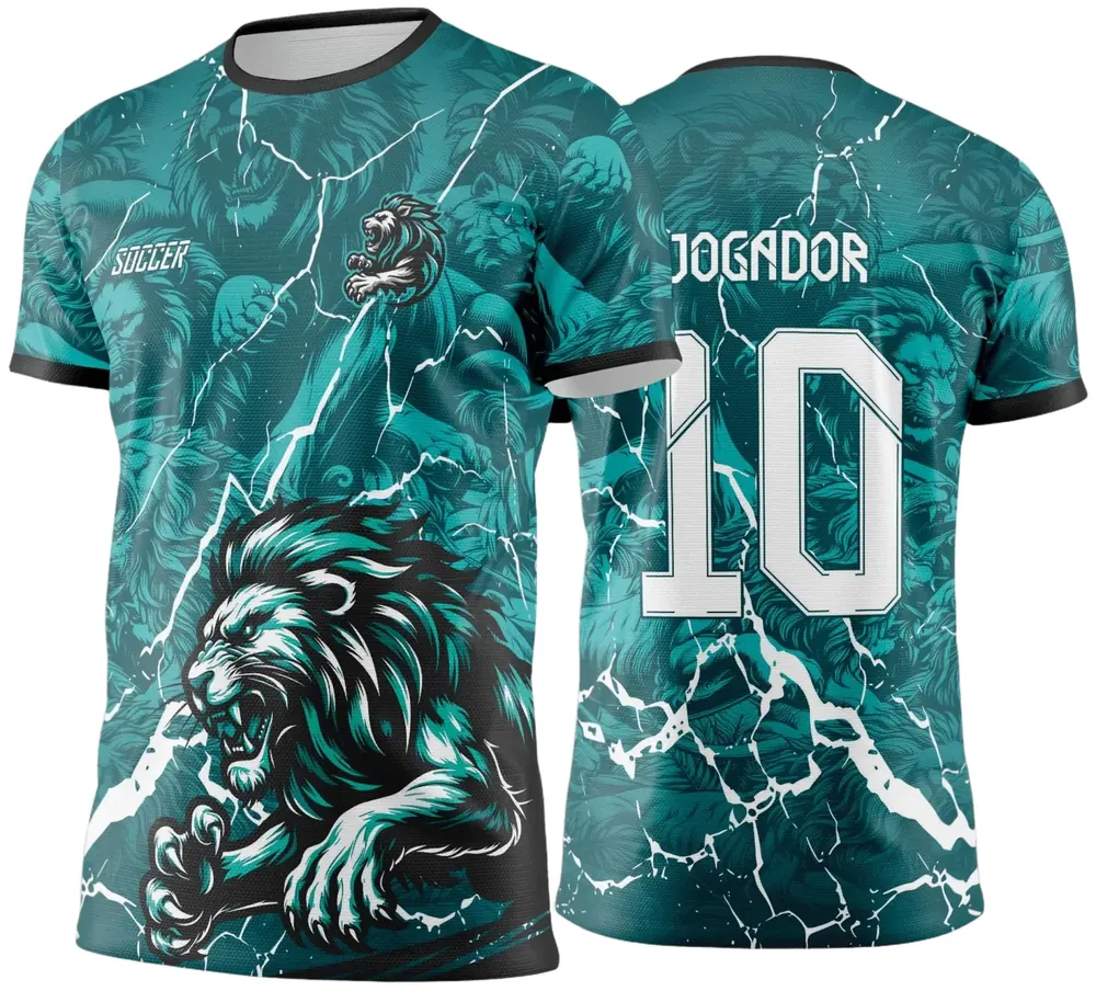 Arte Vetor Camisa de Interclasse Leão Azul - Jogos Internos 2024 - 2025