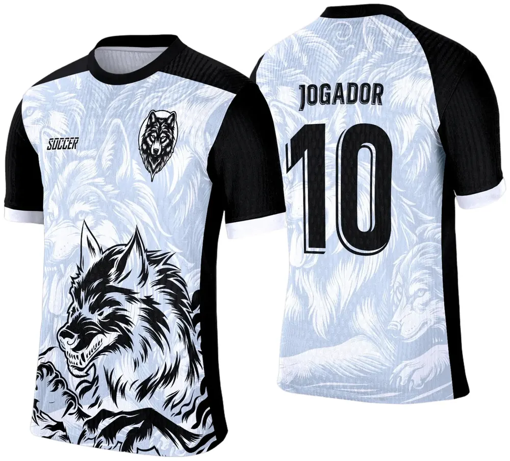 Arte Vetor Camisa de Interclasse Lobo 2025 Modelo 02