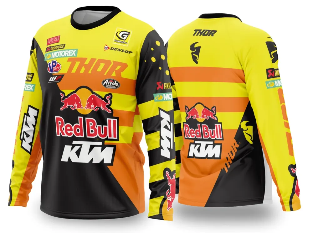 Arte Vetor Camisa de MOTOCROSS 2024 - 2025 Modelo 135