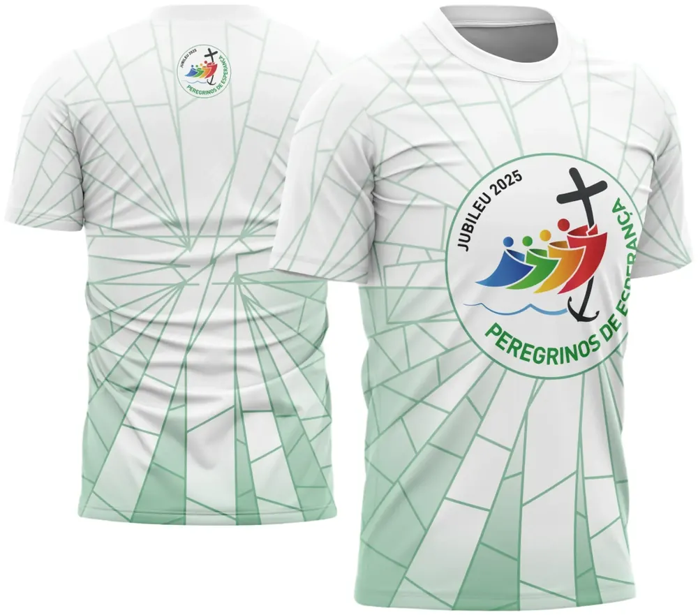Arte Vetor Camisa de Religião - Peregrinos de Esperança
