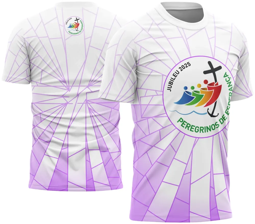 Arte Criativa para Camisa Religiosa - Jornada dos Peregrinos