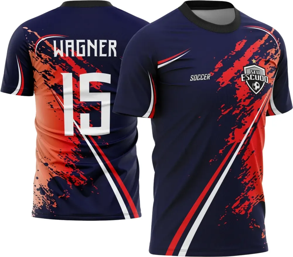 Arte Vetor Camisa de Time Amador Modelo 05