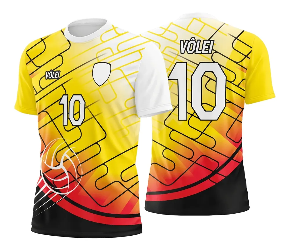 Arte Vetor Camisa de Vôlei - Estampa Camisa de Vôlei Modelo 136