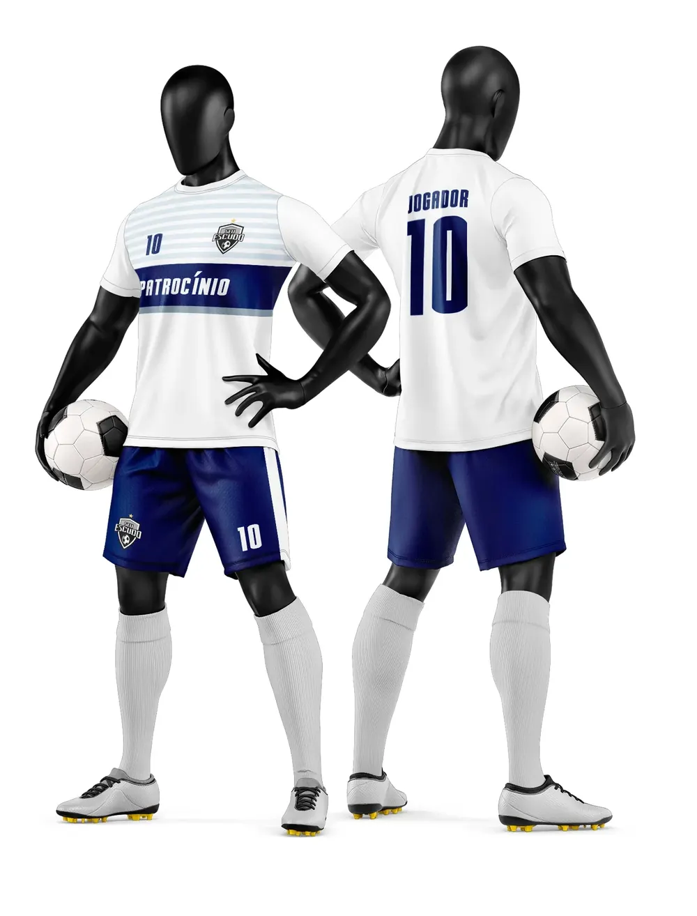 Camisa e Short de Time de Futebol Amador Modelo 109