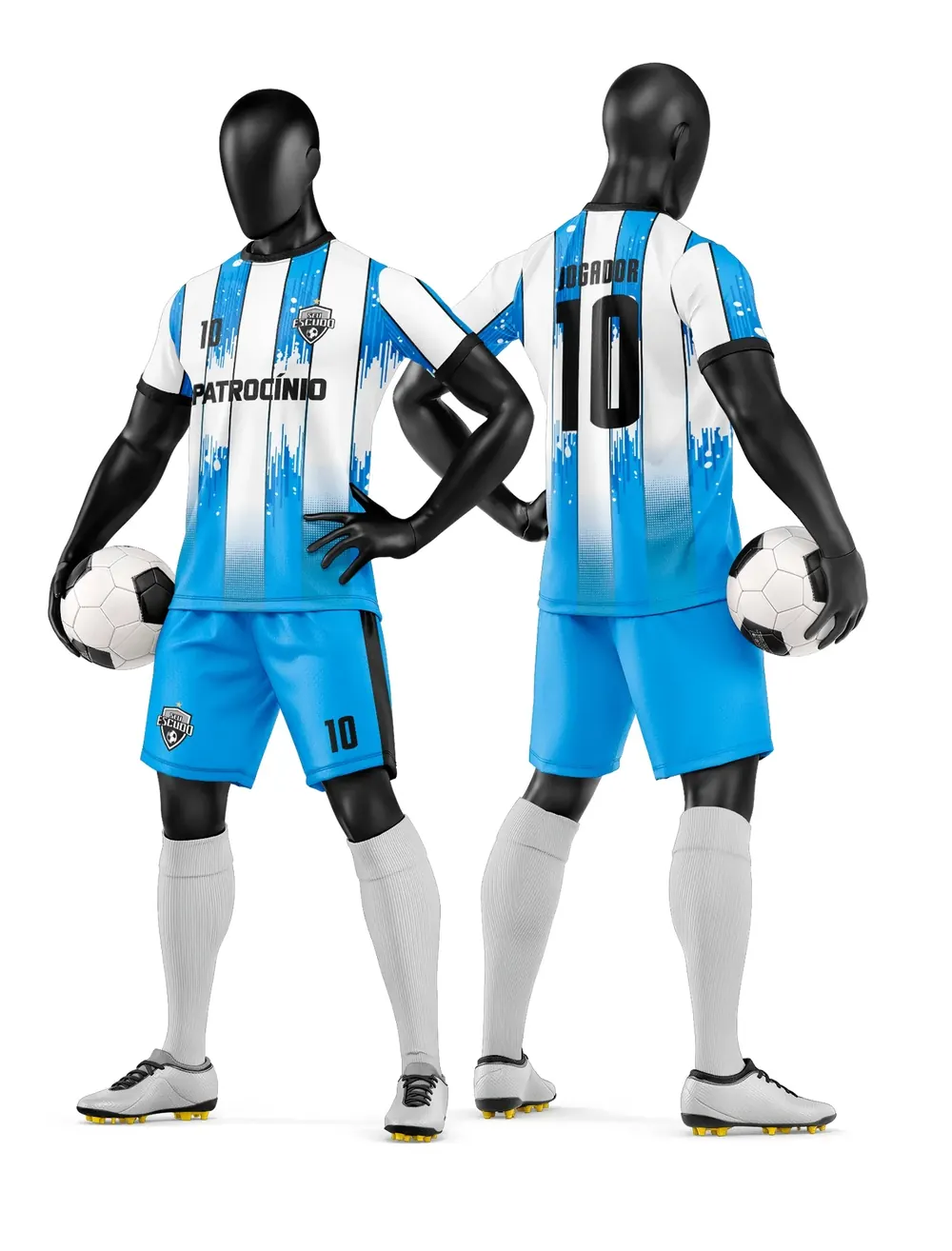 Camisa e Short de Time de Futebol Amador Modelo 246