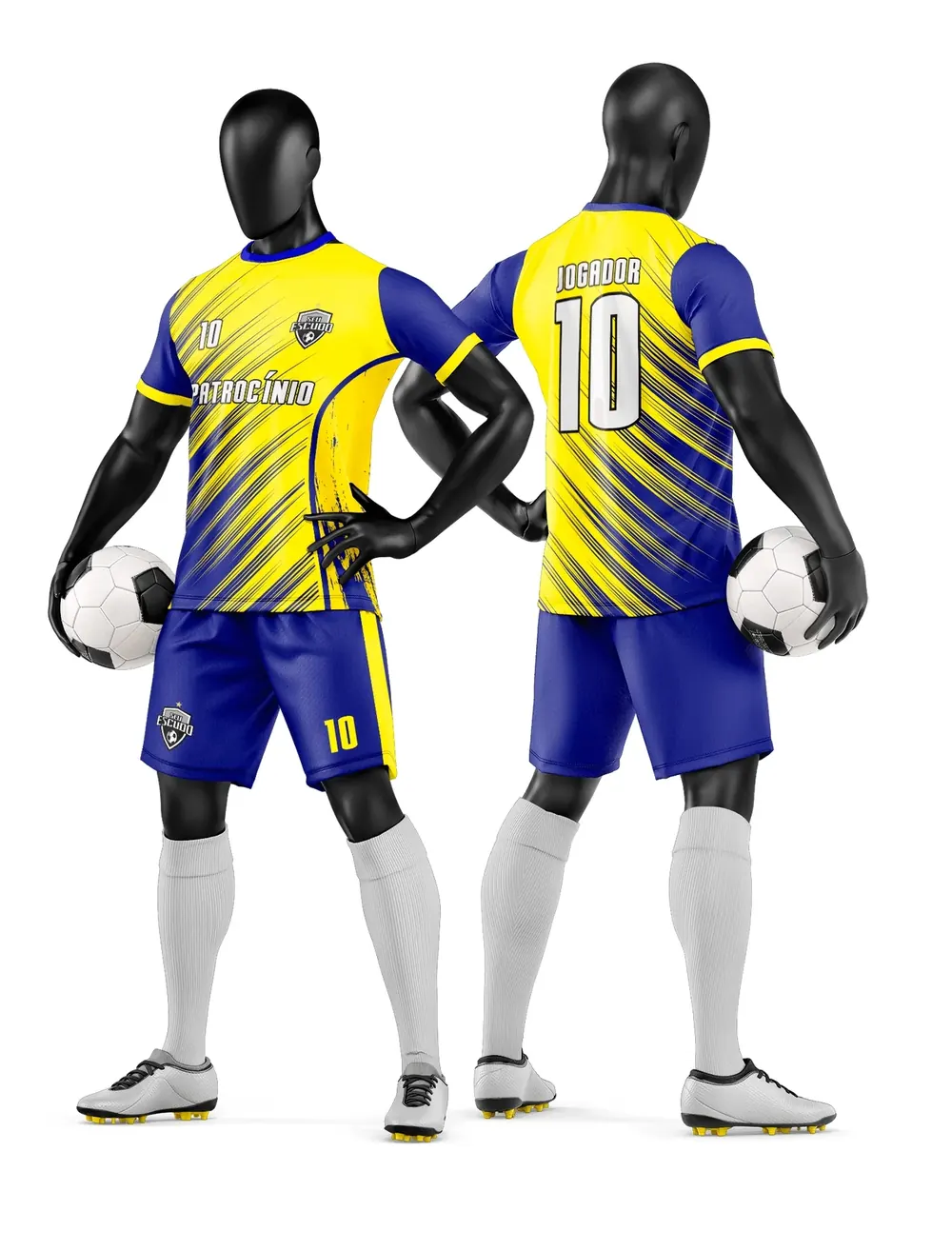 Camisa e Short de Time de Futebol Amador Modelo 147