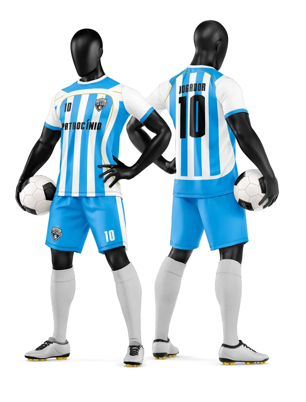 Camisa e Short de Time de Futebol Amador Modelo 76