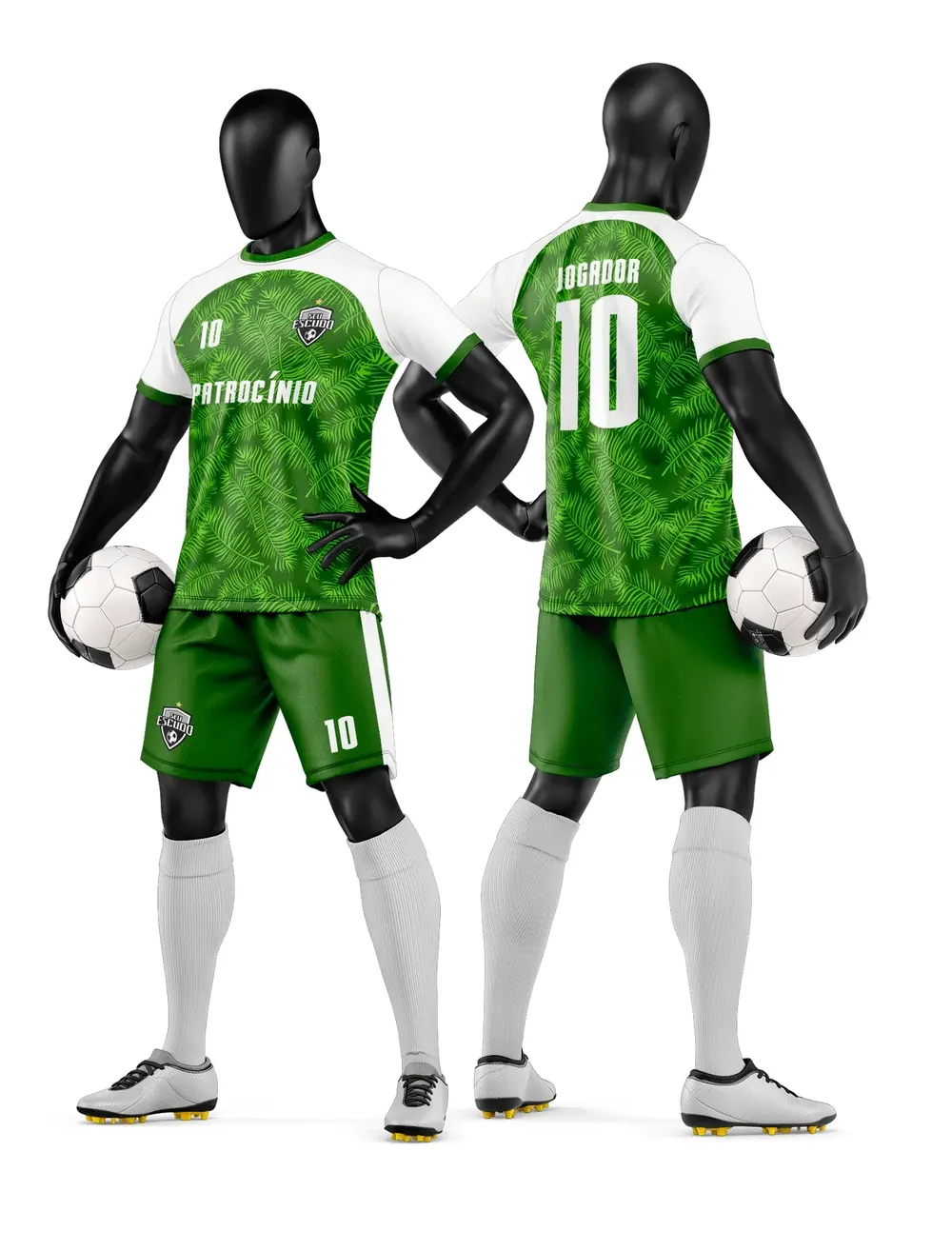 Arte Vetor Camisa e Short de Time de Futebol Amador Modelo 47