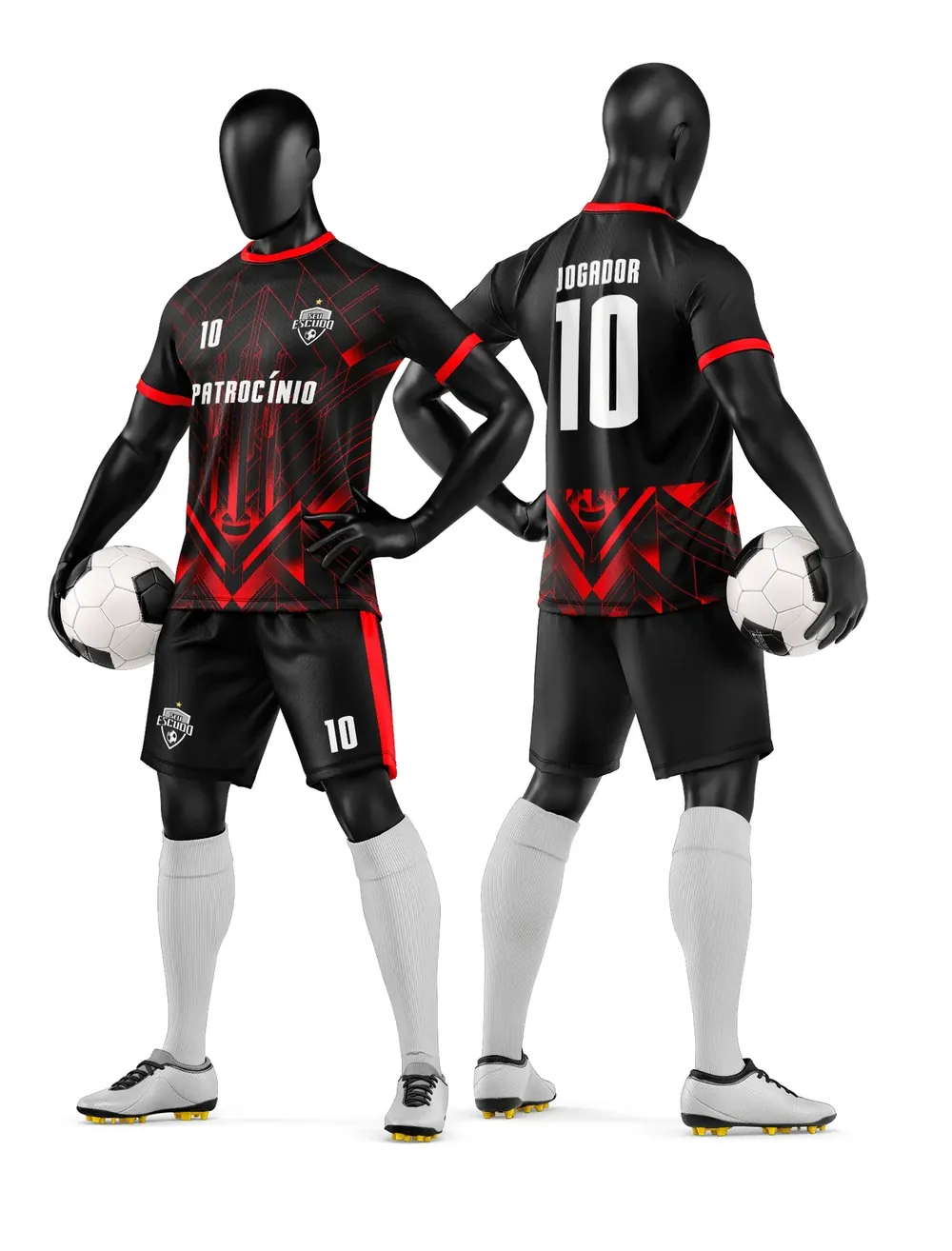 Camisa e Short de Time de Futebol Amador Modelo 52