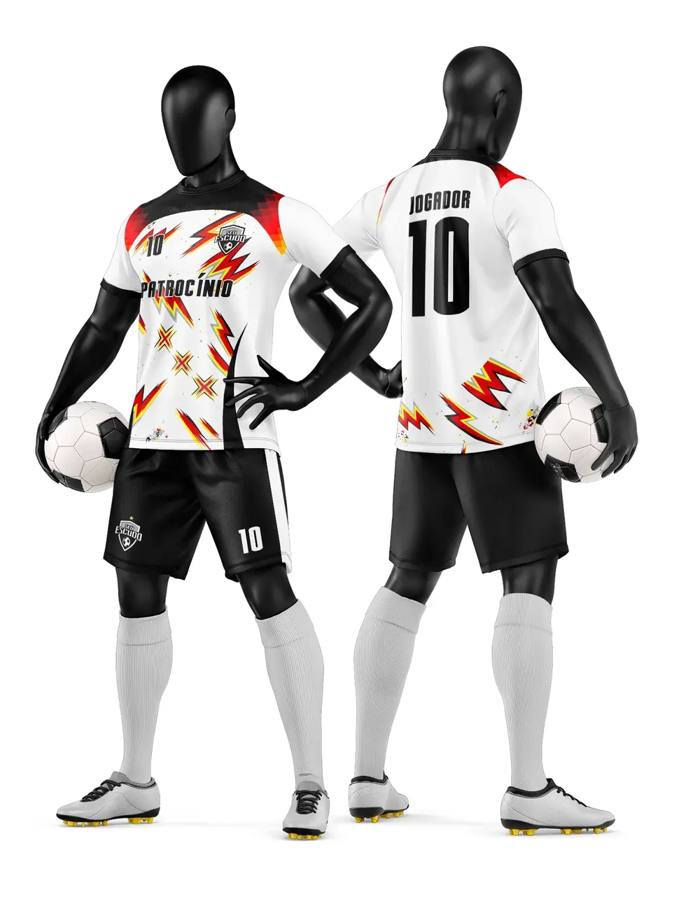 Camisa e Short de Time de Futebol Amador Modelo 79