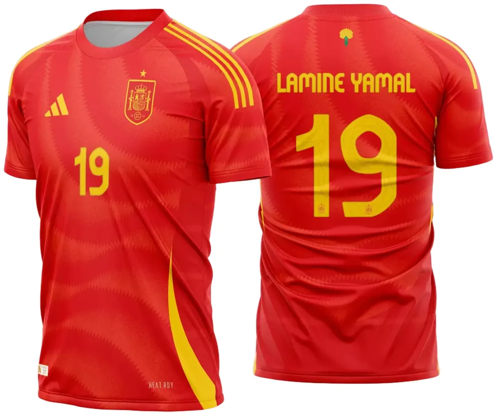 Arte Vetor Camisa Espanha Titular 2024 - 2025
