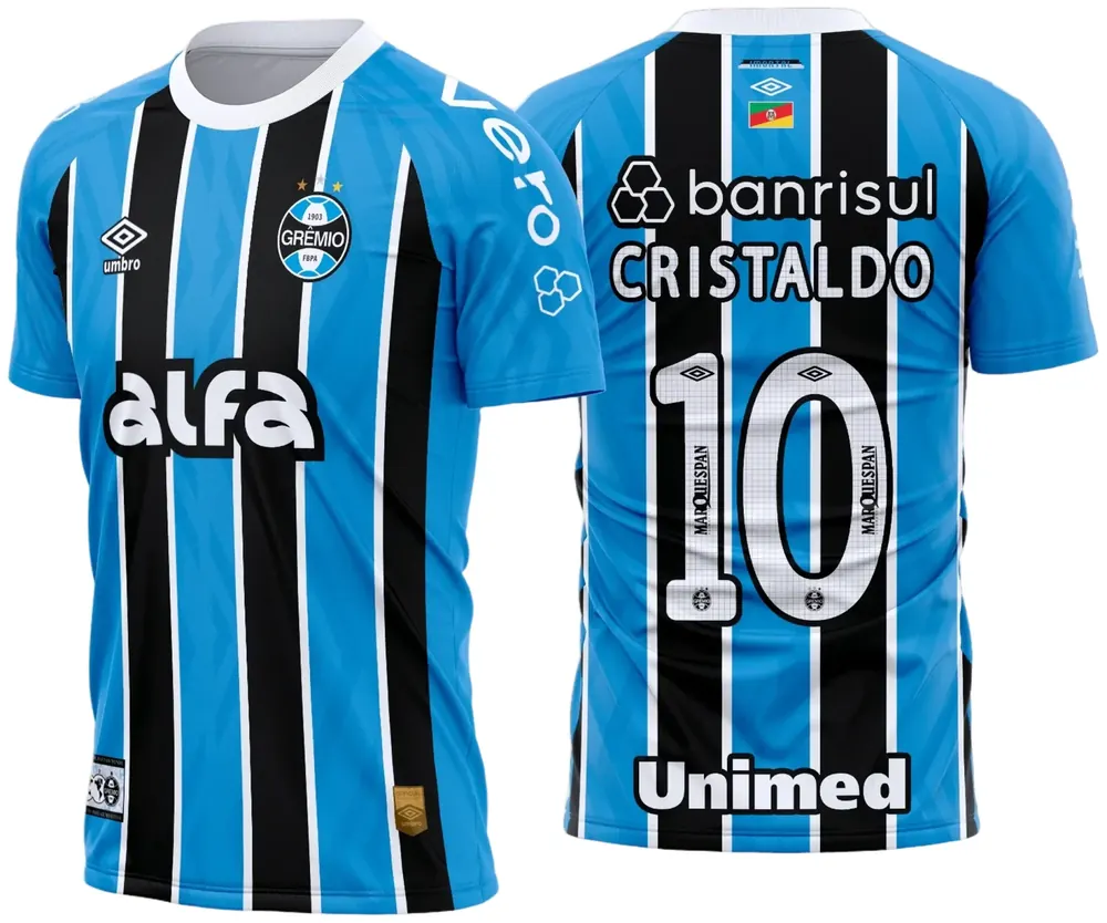 Camisa Grêmio Titular 2025 - 2026 Modelo 02