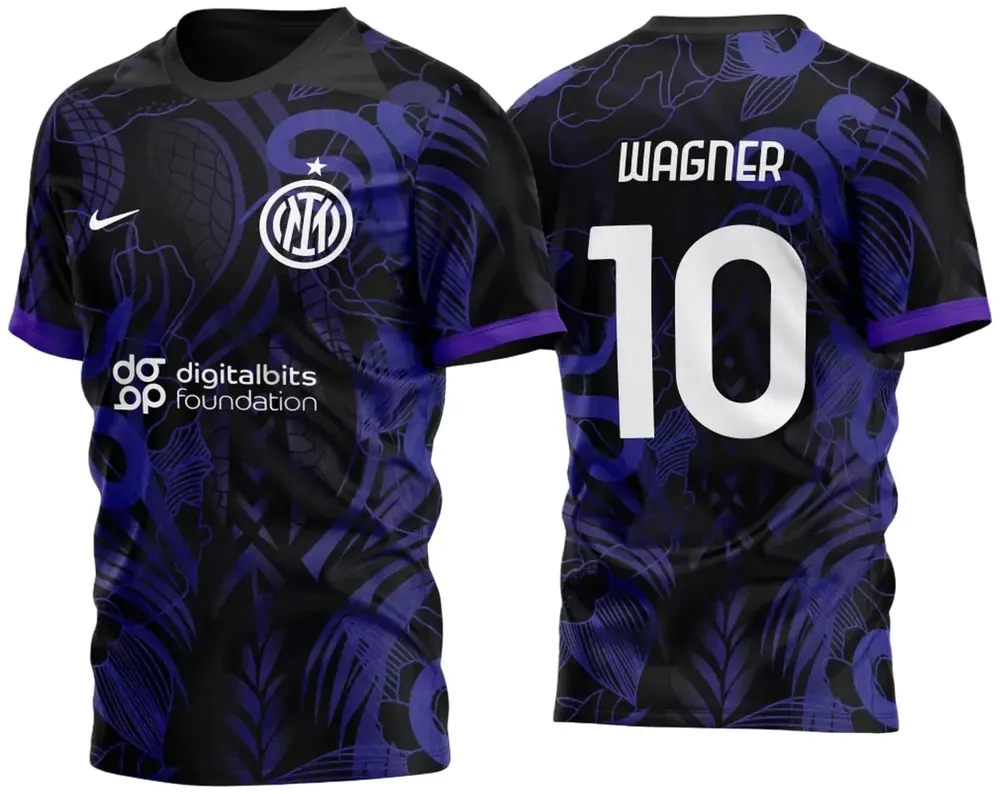 Arte Vetor Camisa Inter de Milão Cobras 2023: Uma Peça de Arte Inspiradora