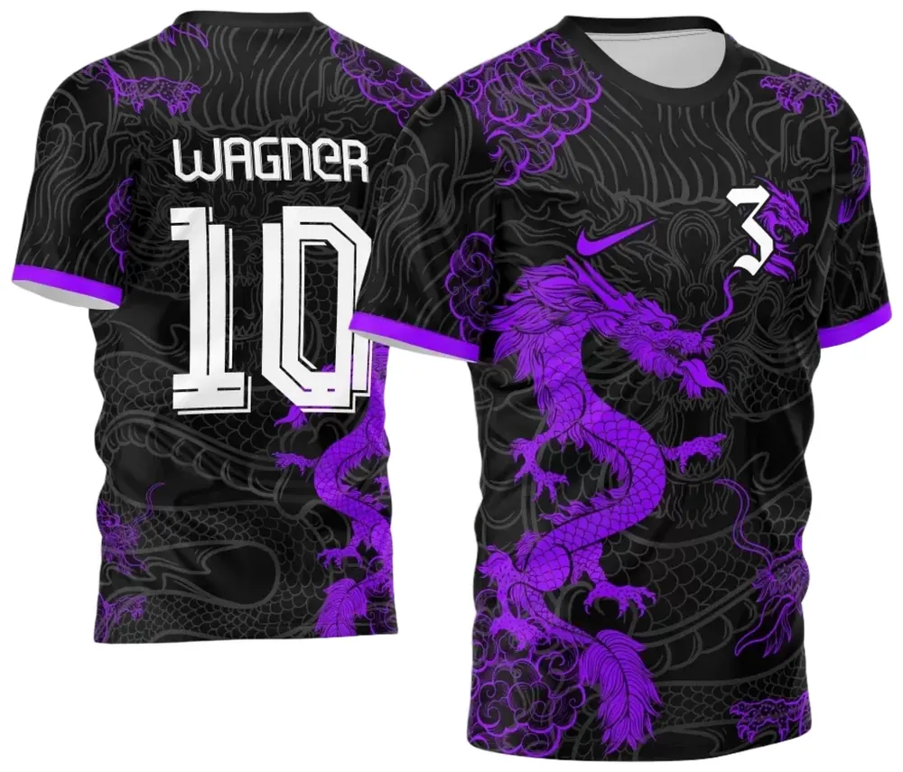 Arte Vetor Camisa InterClasse 2024 Dragão Modelo 09