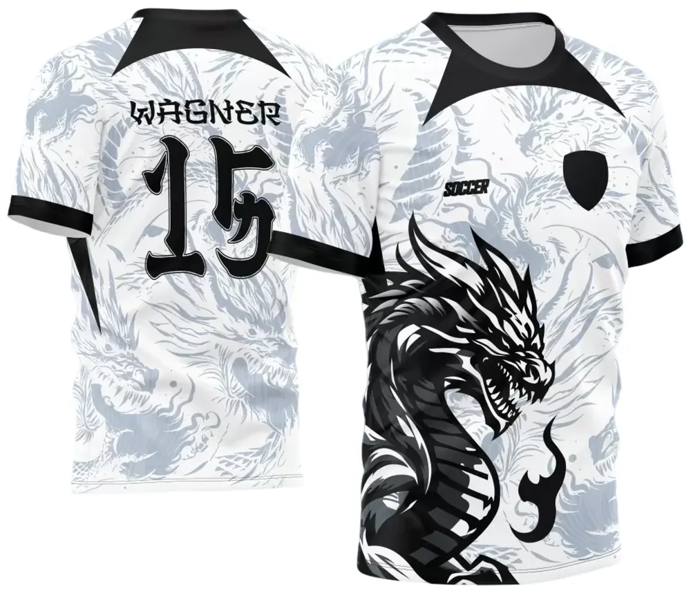 Arte Vetor Camisa InterClasse 2024 Dragão Modelo 03