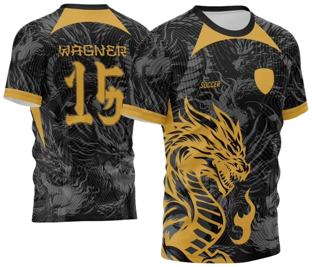 Arte Vetor Camisa InterClasse 2024 Dragão Modelo 02