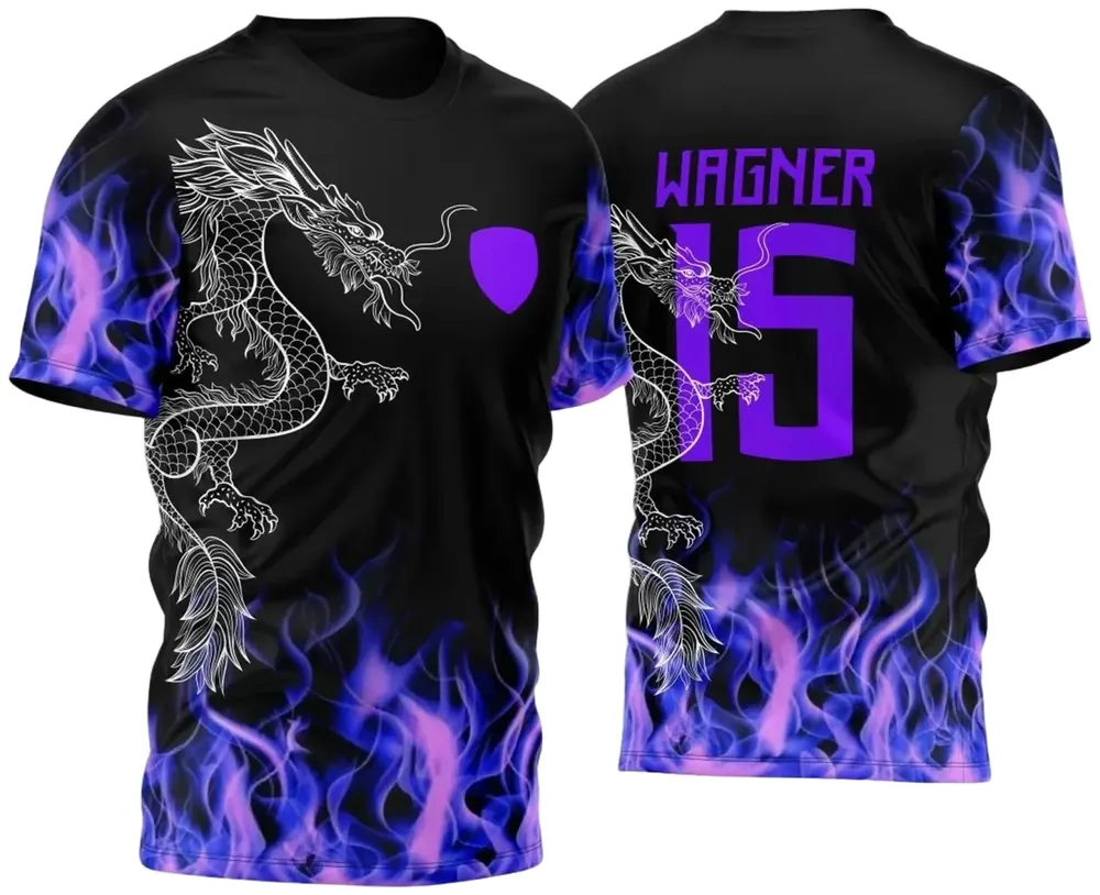 Arte Vetor Camisa InterClasse 2024 Dragão e Fogo