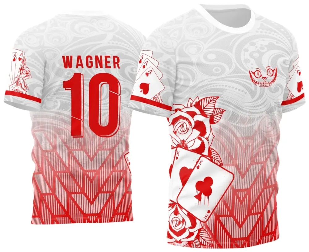 Arte Vetor Camisa InterClasse Carta Naipe 2023 Branca Modelo 04
