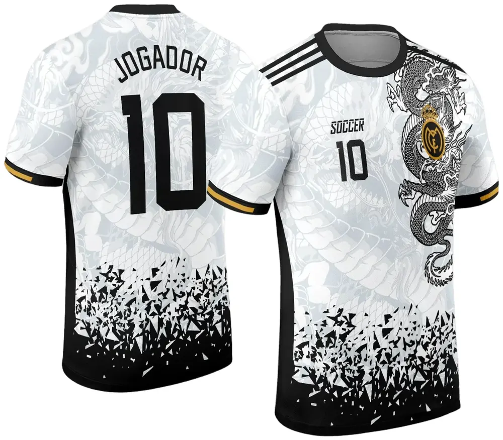 Arte Vetor Camisa Interclasse Dragão 2024 Modelo 16