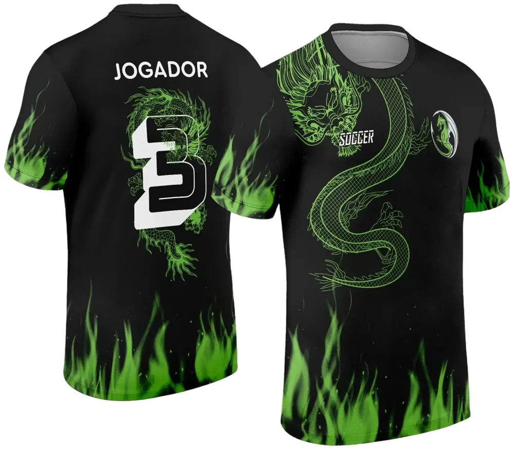 Arte Vetor Camisa Interclasse Dragão 2024 Modelo 14