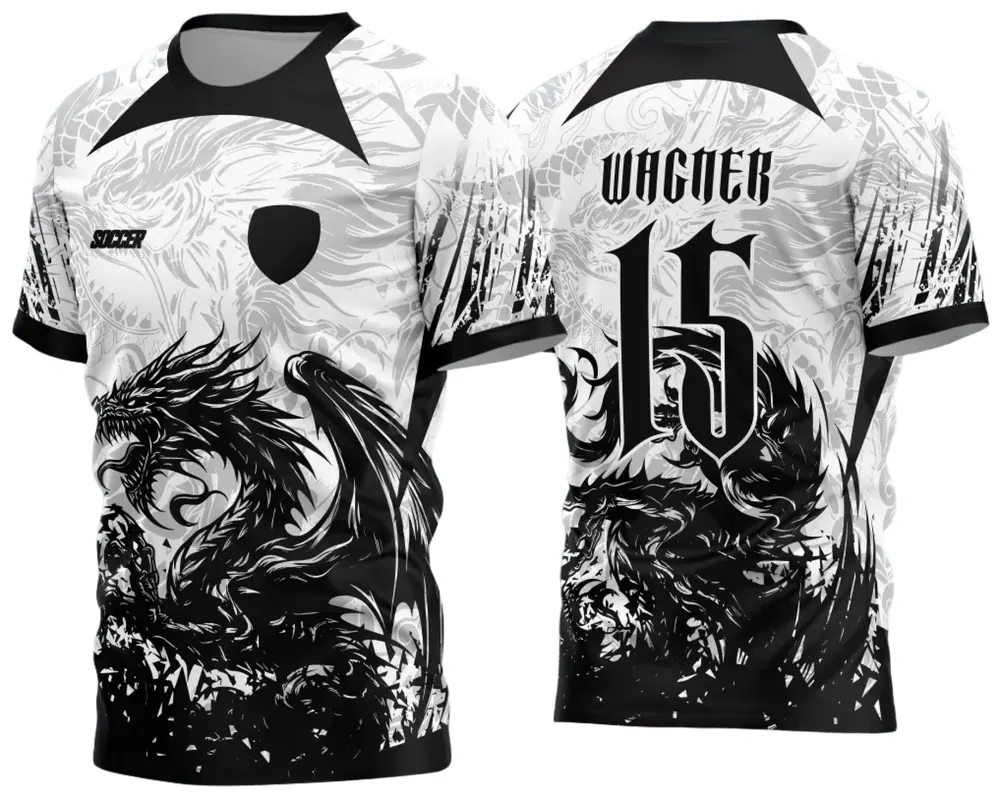 Arte Vetor Camisa Interclasse Dragão 2024 Modelo 11