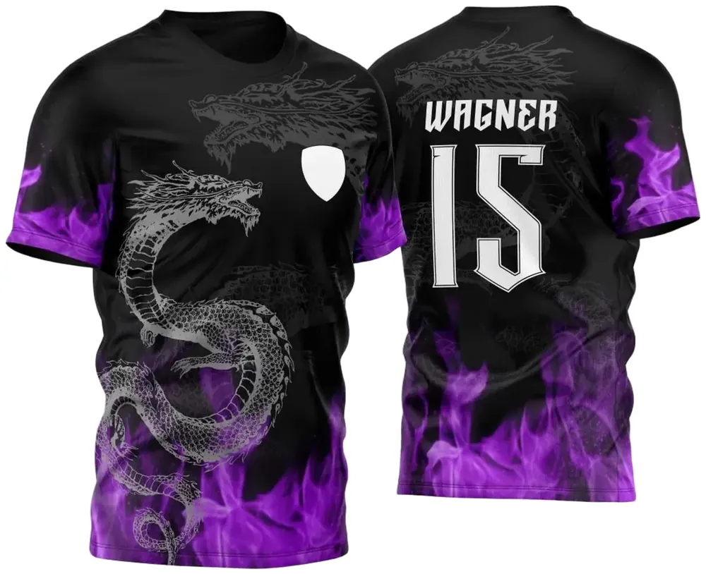 Arte Vetor Camisa InterClasse Dragão e Fogo 2023