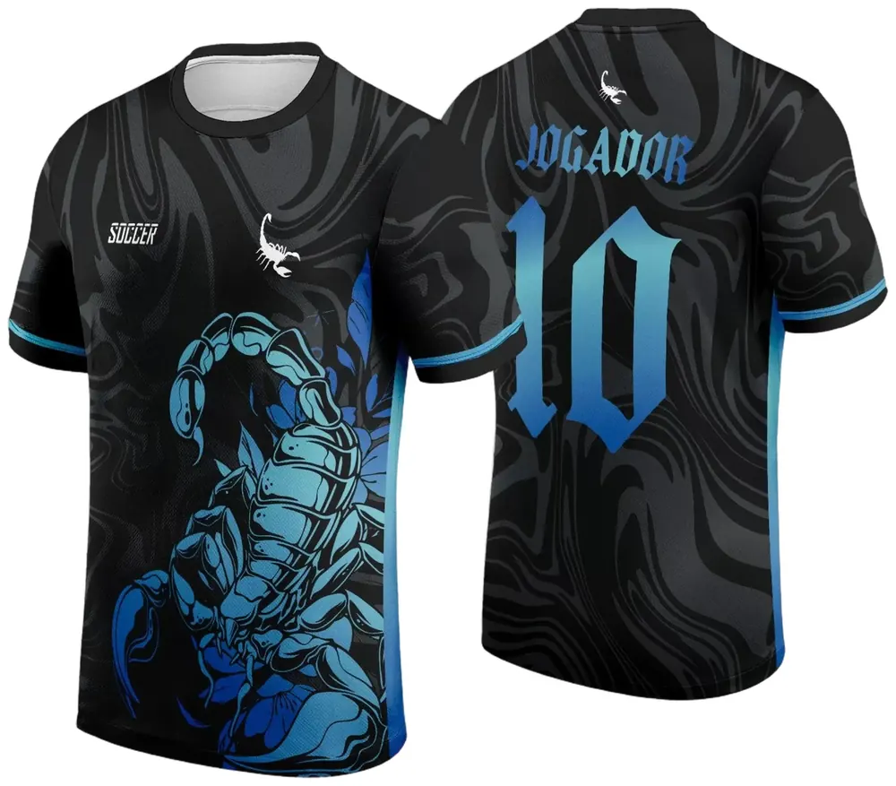 Arte Vetor Camisa Interclasse Escorpião Azul 2024