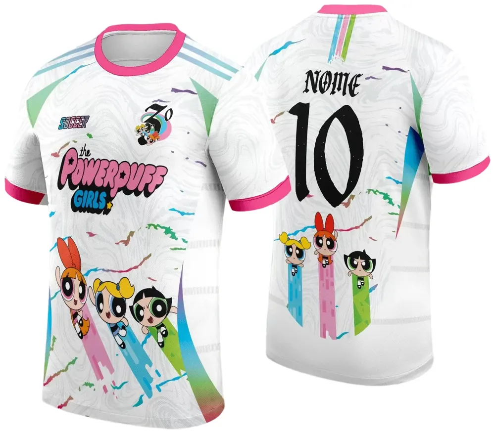 Arte Vetor Camisa Interclasse Meninas Superpoderosas 2024 Modelo 02