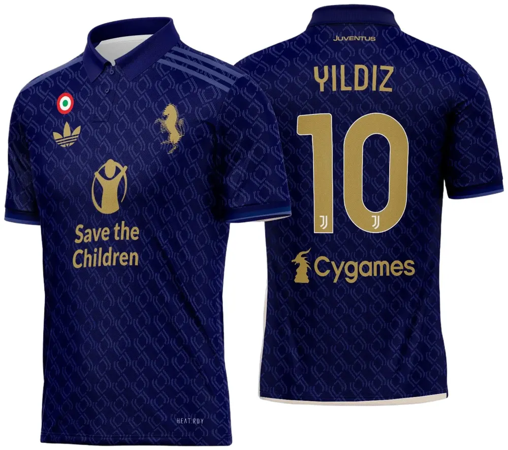 Arte Vetor Camisa Juventus Terceira 2024 - 2025
