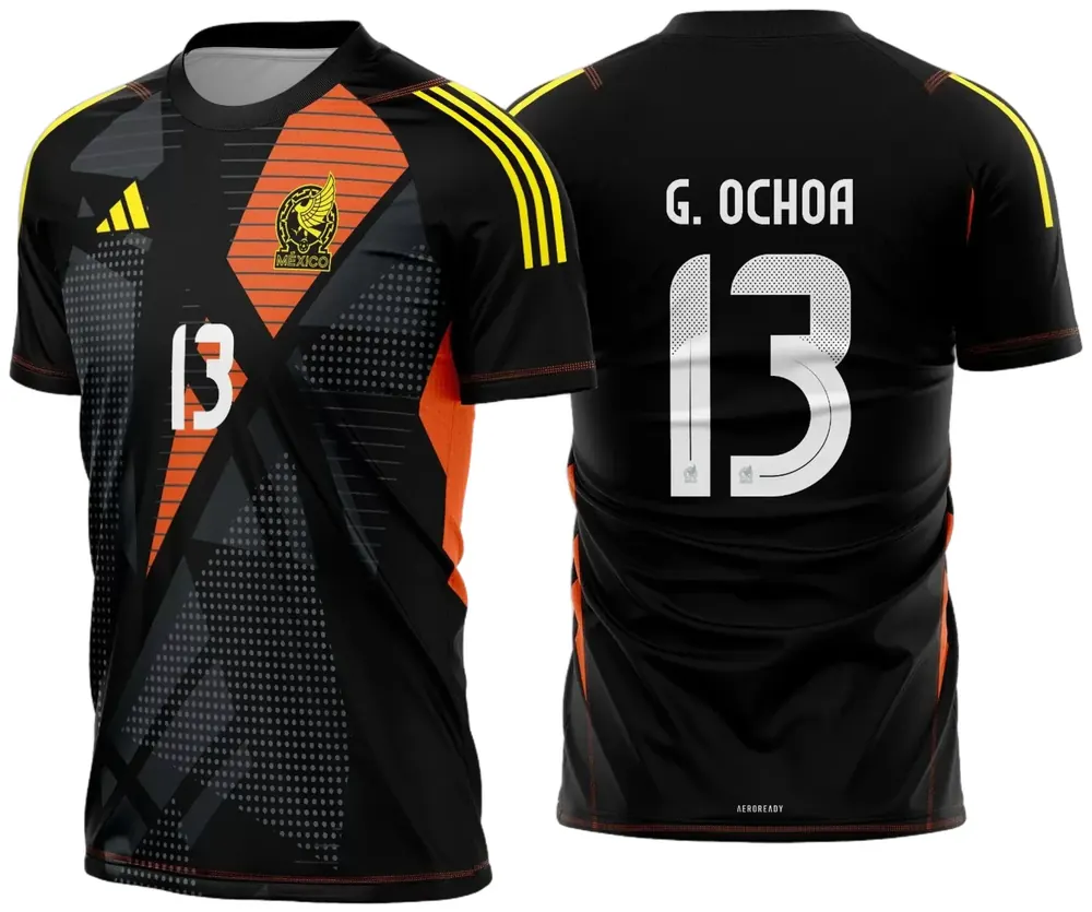 Arte Vetor Camisa Mexico Goleiro 2024 - 2025