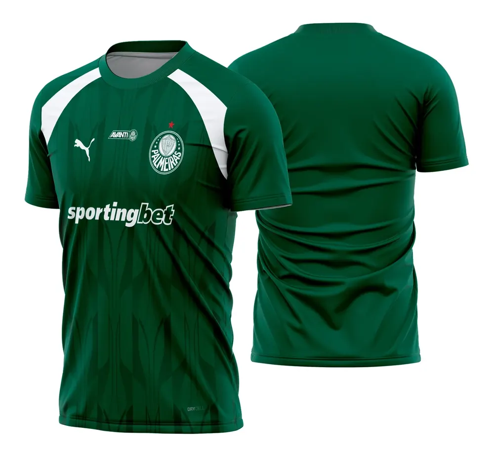 Arte Vetor Camisa Palmeiras Pré-Jogo I 2024 - 2025