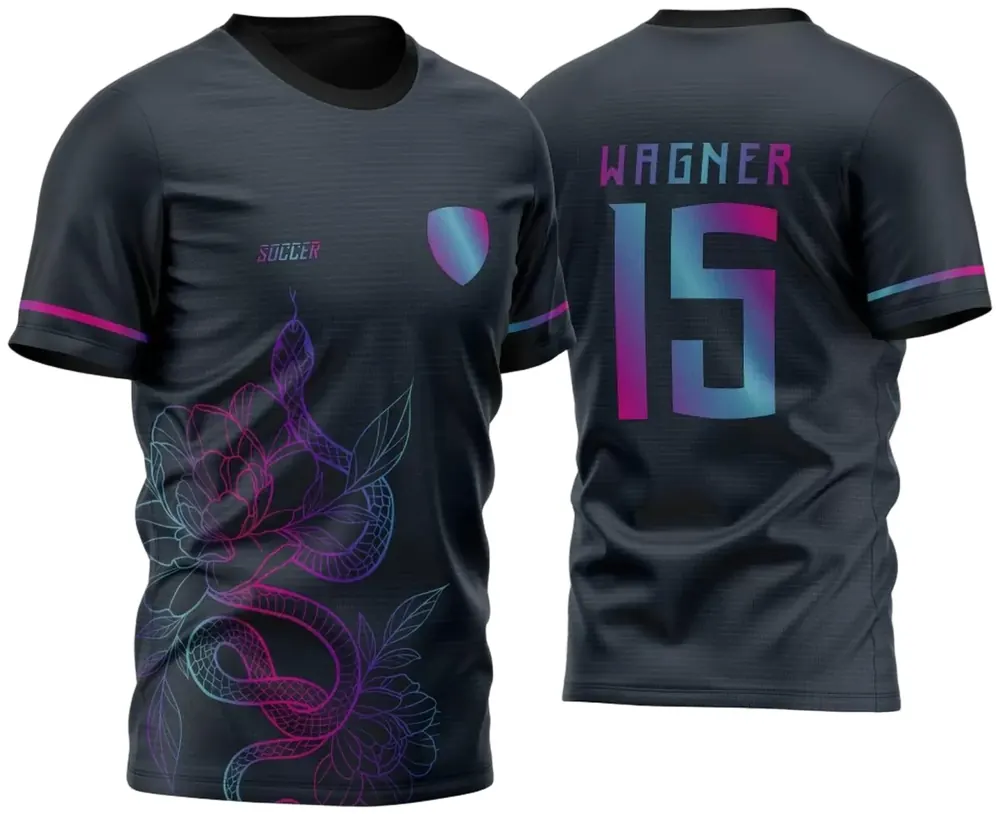 Arte Vetor Camisa para InterClasse Cobra Floral Degrade 2023