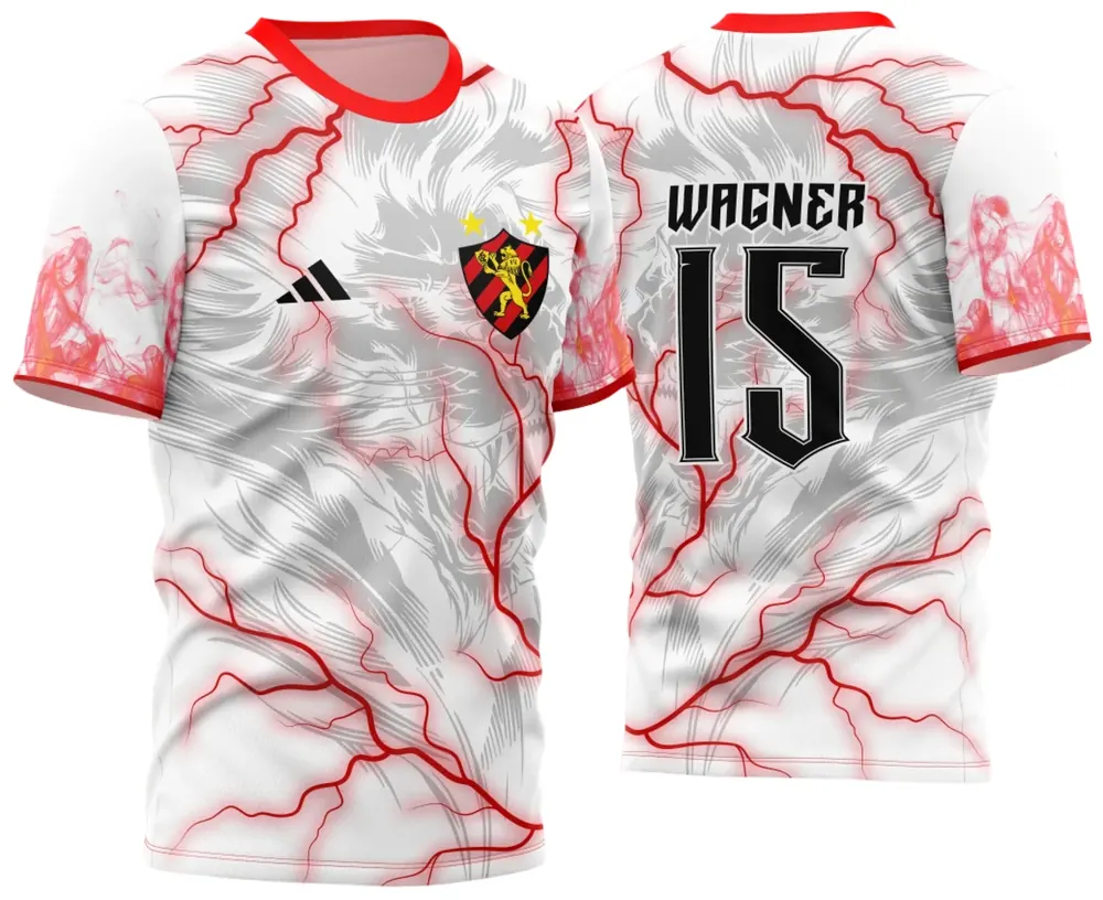 Camisa Para InterClasse Leão Branca com Raios 2023
