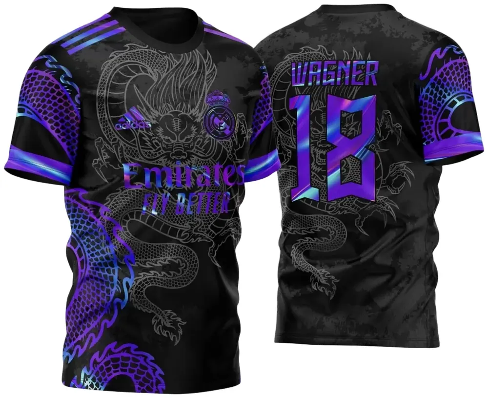 Camisa Para InterClasse Real Madrid Dragão Holográfico 2023