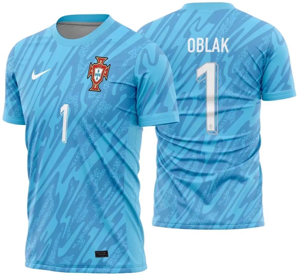 Arte Vetor Camisa Portugal Goleiro 2024 - 2025 Modelo 02