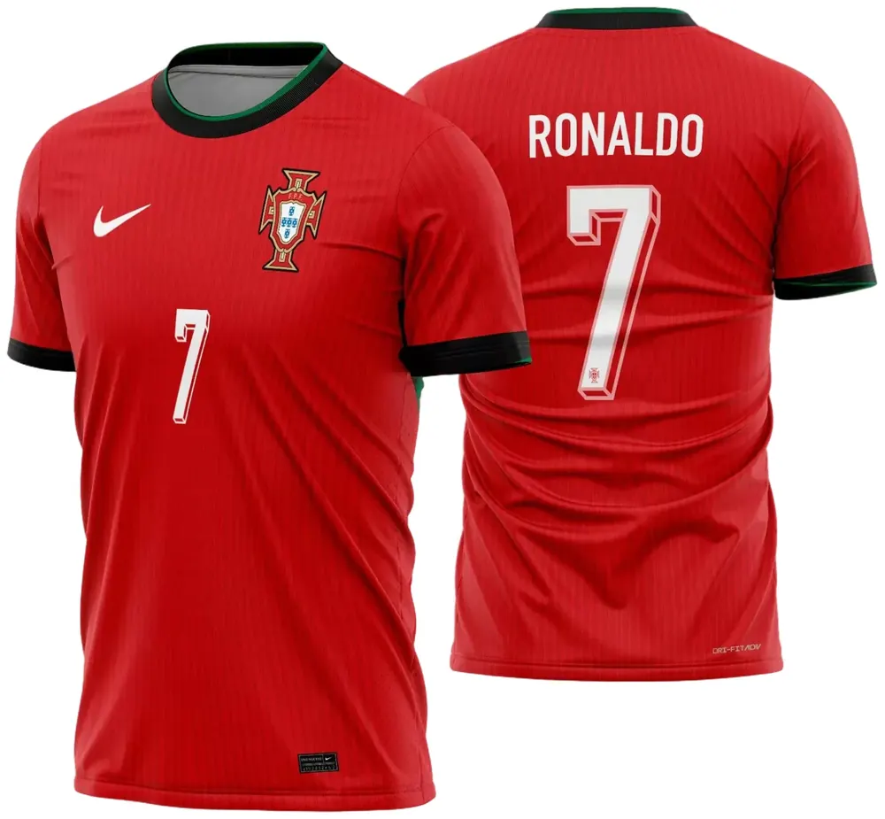 Arte Vetor Camisa Portugal Titular 2024 - 2025