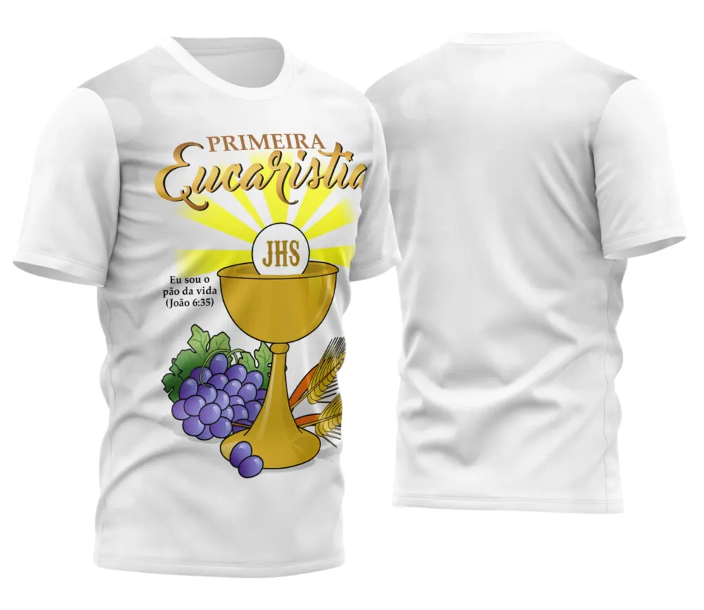 Arte Personalizada Camisa Tema Eucaristia