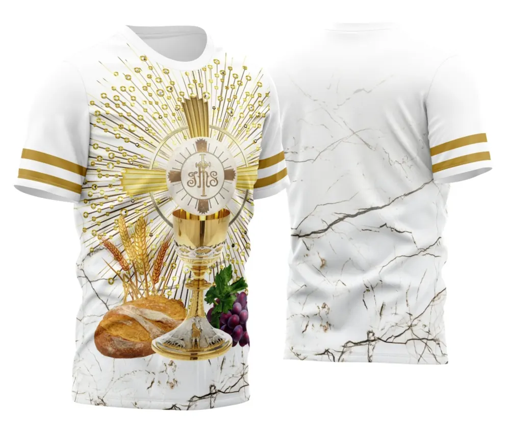 Arte Exclusiva para Camisa Religiosa - Eucaristia