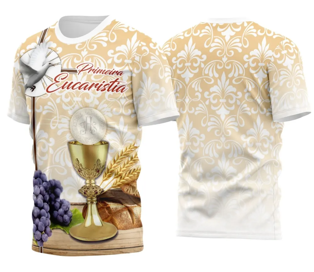 Arte Exclusiva Camisa Religiosa - Santíssima Eucaristia