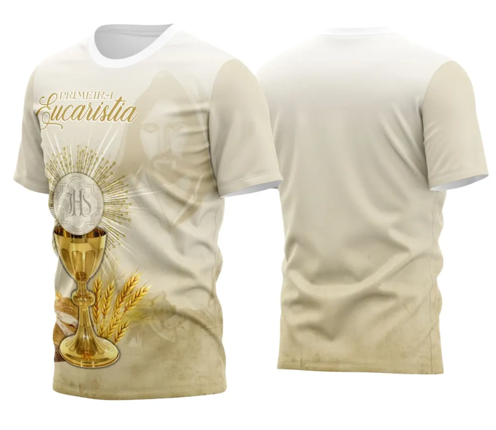 Camisa Exclusiva Católica - Símbolo da Eucaristia