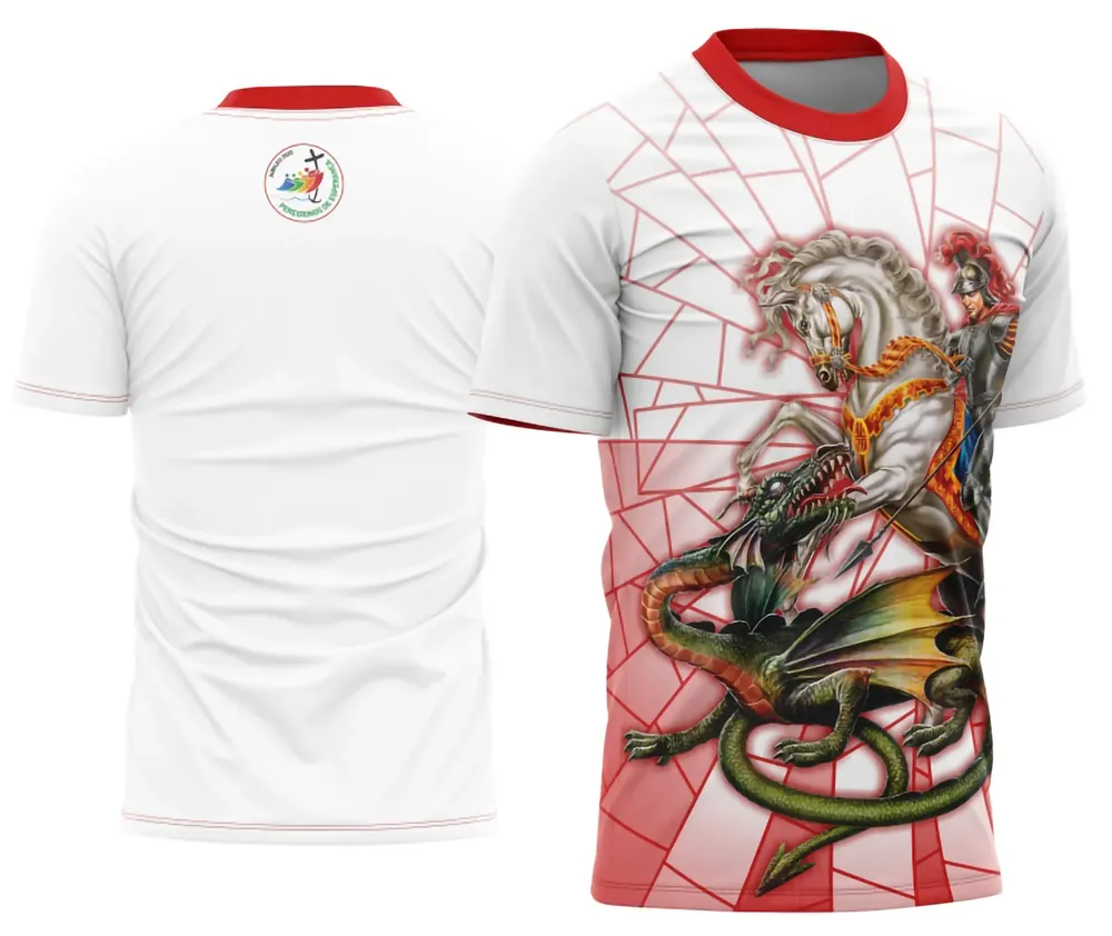 Arte Camisa Devocional São Jorge Moderno