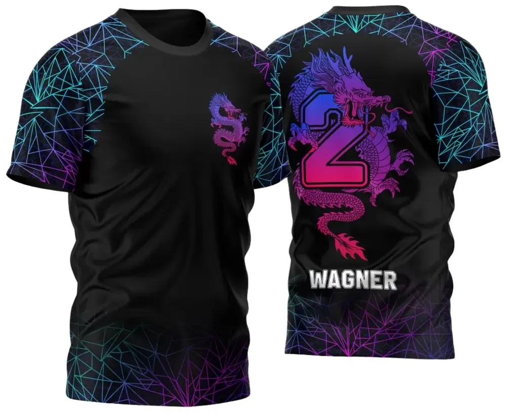 Arte Vetor Camisa Segundão 2024 Dragão Modelo 02