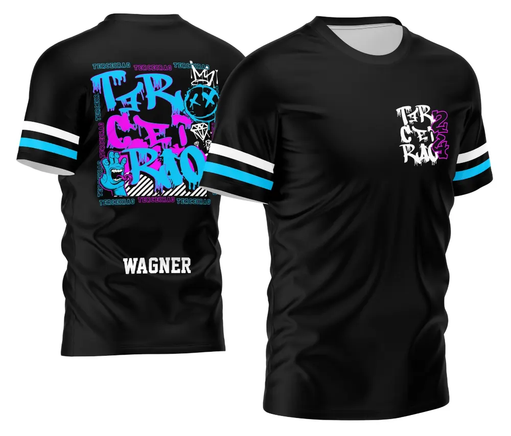 Arte Criativa Camisa Estilo Terceirão Graffit