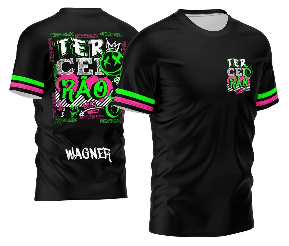 Arte Estilo Graffit para Camisa do Terceirão