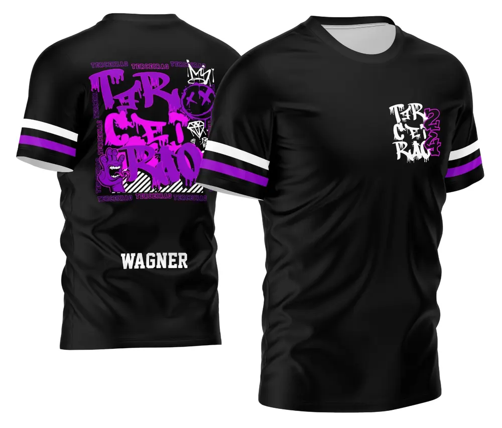 Camisa Criativa para Terceirão Estilo Graffiti