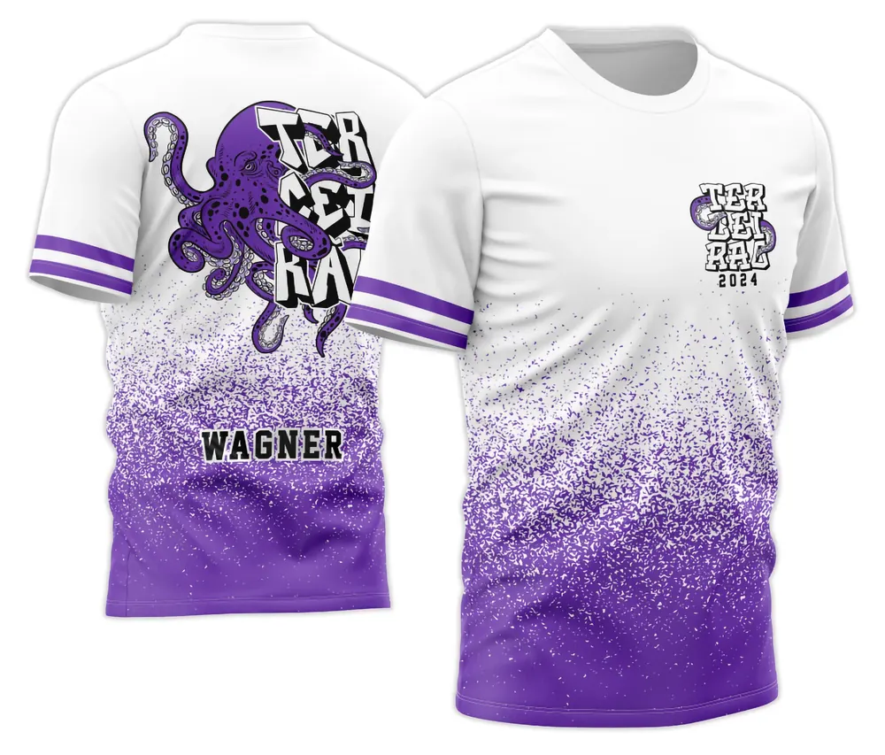 Arte Exclusiva Camisa Terceirão Polvo Violeta 2026 - Estampa Modelo 04