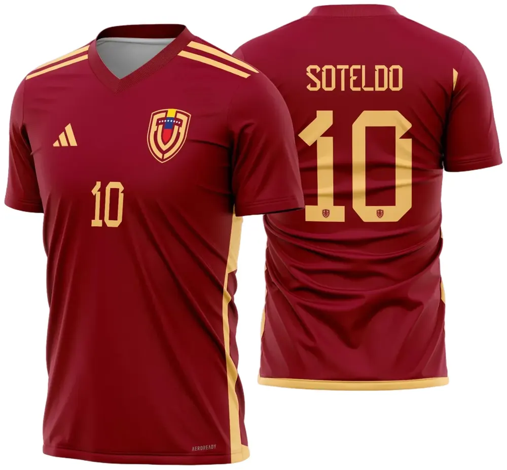 Arte Vetor Camisa Venezuela Titular 2024 - 2025